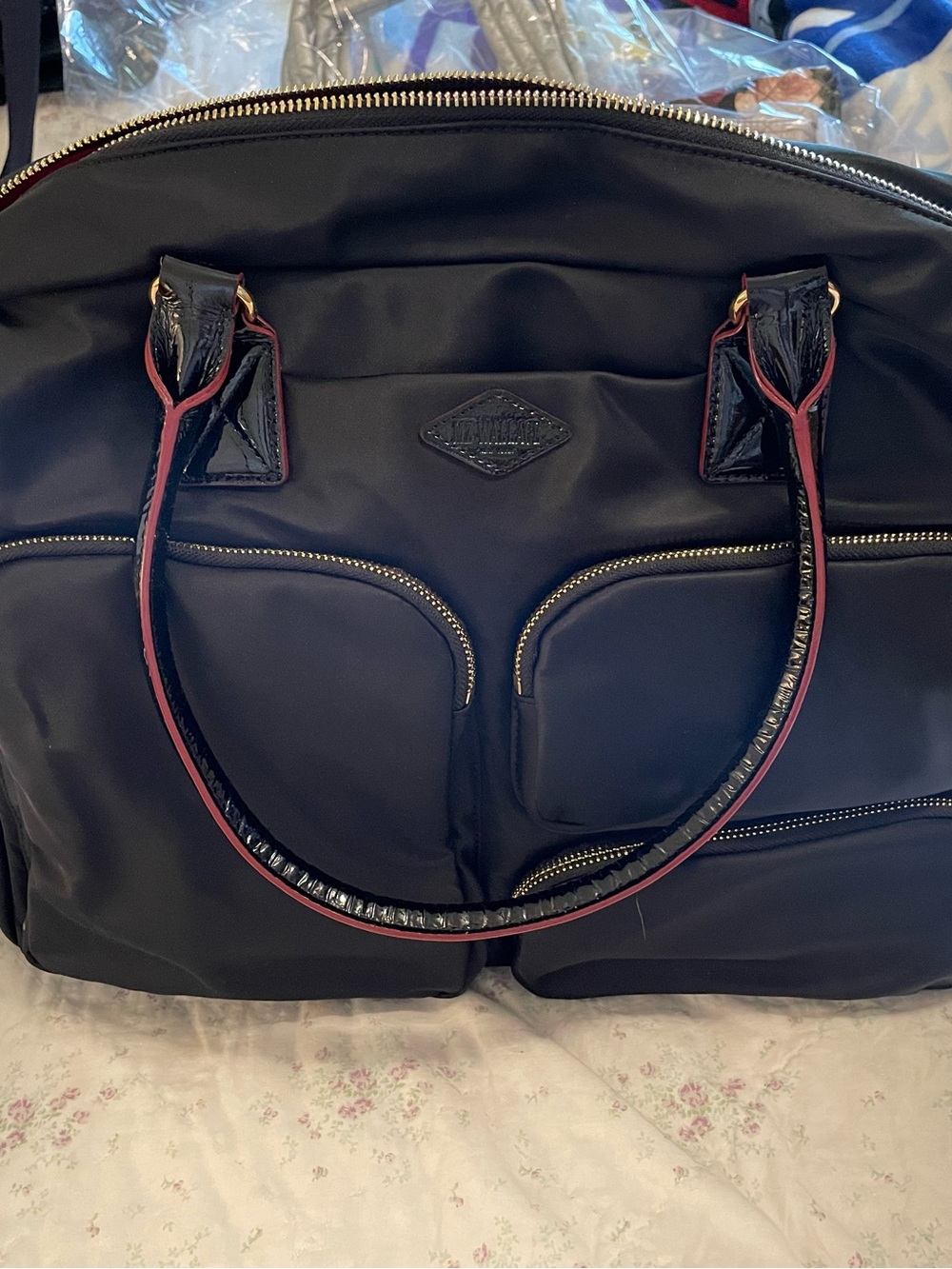 WZ Wallace Gramercy Satchel size Large. With Trolly Sleeve. NWT! Retail $400.